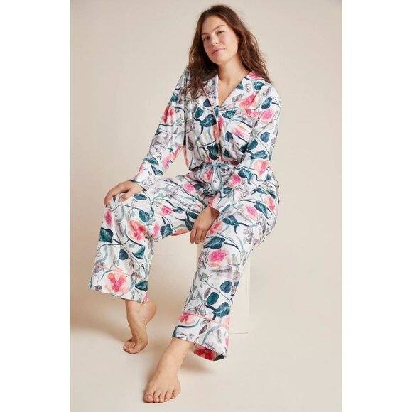 Anthropologie Other - Malin Gyllensvaan Anthropologie Magnolia Flannel 2 Piece Sleep Pants Pajama Set